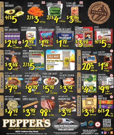 Pepper's Foods Flyer September 2 to 8