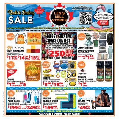 Len's Mill Stores Flyer September 2 to 14