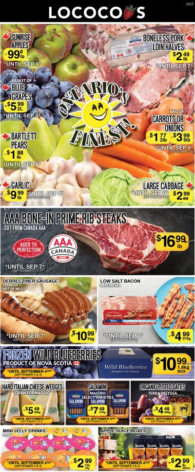 Lococo's Flyer September 3 to 7