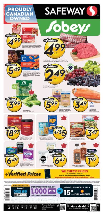 Sobeys/Safeway (AB, SK & MB) Flyer September 4 to 10