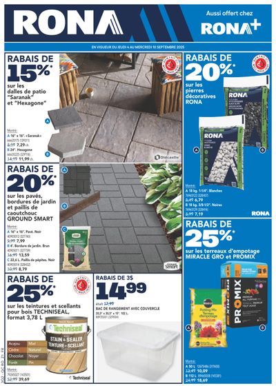Rona & Rona+ (QC) Flyer September 4 to 10