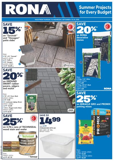 Rona & Rona+ (Atlantic) Flyer September 4 to 10