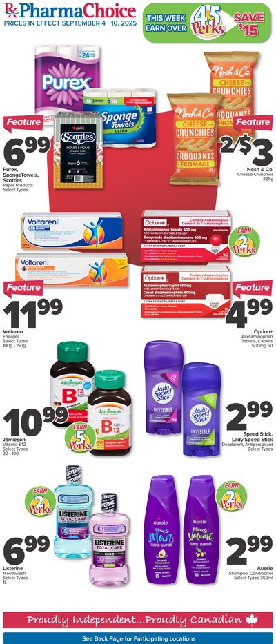 PharmaChoice (BC, AB, SK & MB) Flyer September 4 to 10