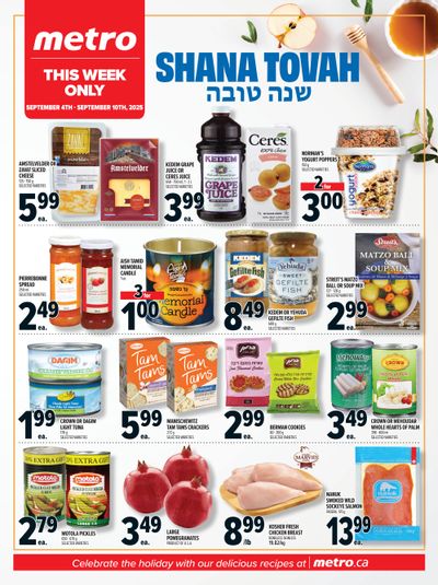 Metro (ON) Shana Tovah Flyer September 4 to 10