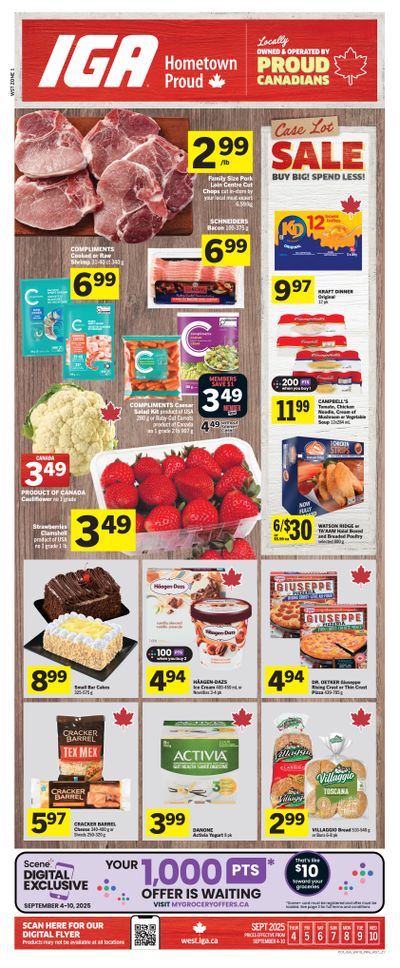 IGA (West) Flyer September 4 to 10