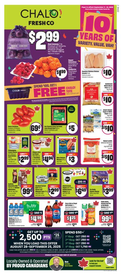 Chalo! FreshCo (ON) Flyer September 4 to 10