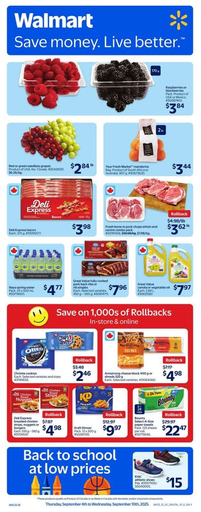 Walmart (ON) Flyer September 4 to 10