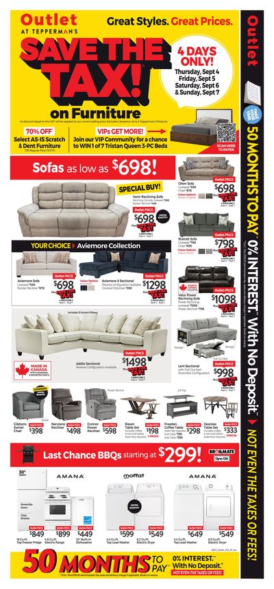 Tepperman's Flyer September 4 to 10