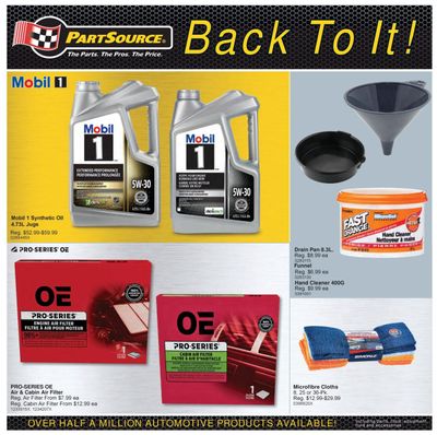 PartSource Flyer September 4 to 10