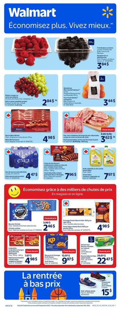 Walmart (QC) Flyer September 4 to 10