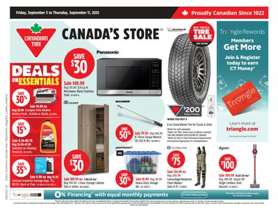 Canadian Tire (West) Flyer September 5 to 11