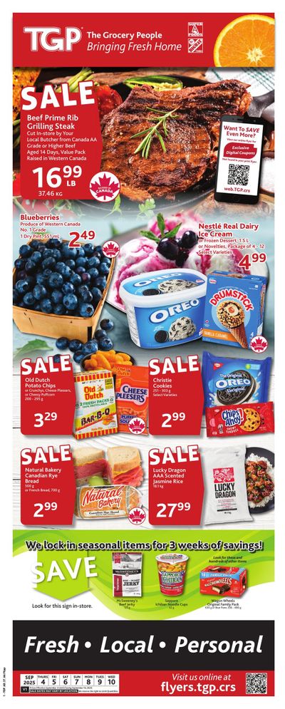 TGP The Grocery People Flyer September 4 to 10
