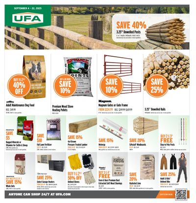 UFA Co-operative Limited Flyer September 4 to 22