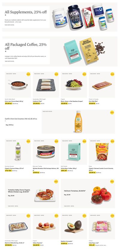 Whole Foods Market (ON) Flyer September 3 to 9