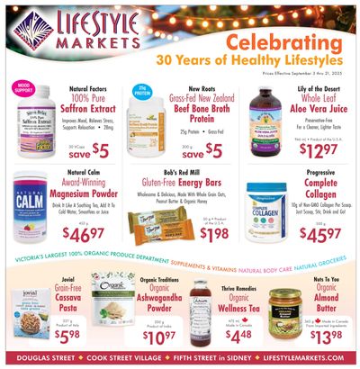 Lifestyle Markets Flyer September 3 to 21