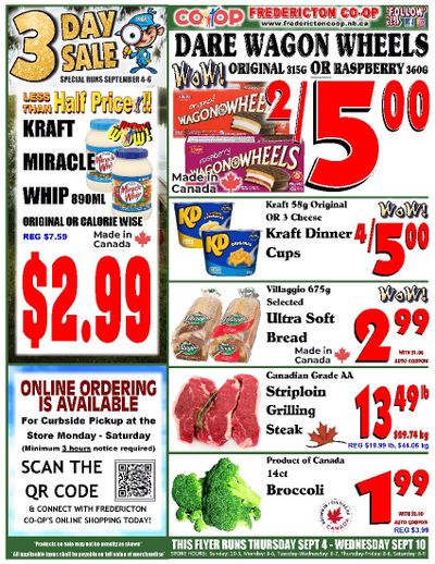Fredericton Co-op Flyer September 4 to 10