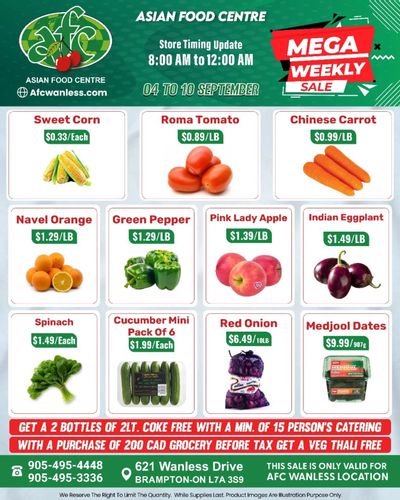 Asian Food Centre (Wanless Dr.) Flyer September 4 to 10