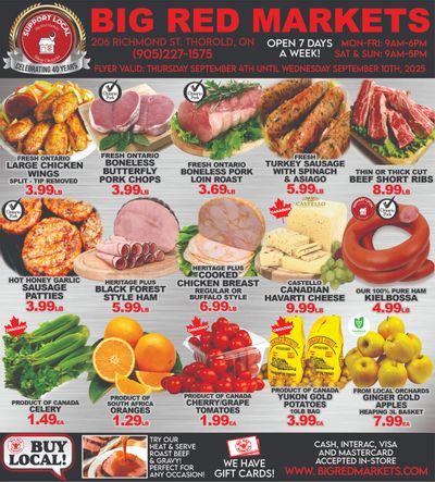 Big Red Markets Flyer September 4 to 10