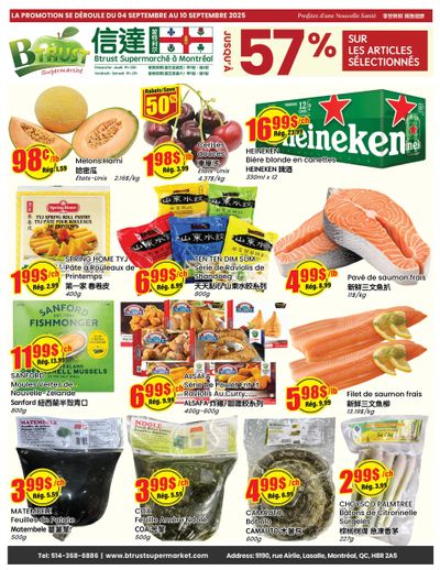 Btrust Supermarket (Montreal) Flyer September 4 to 10