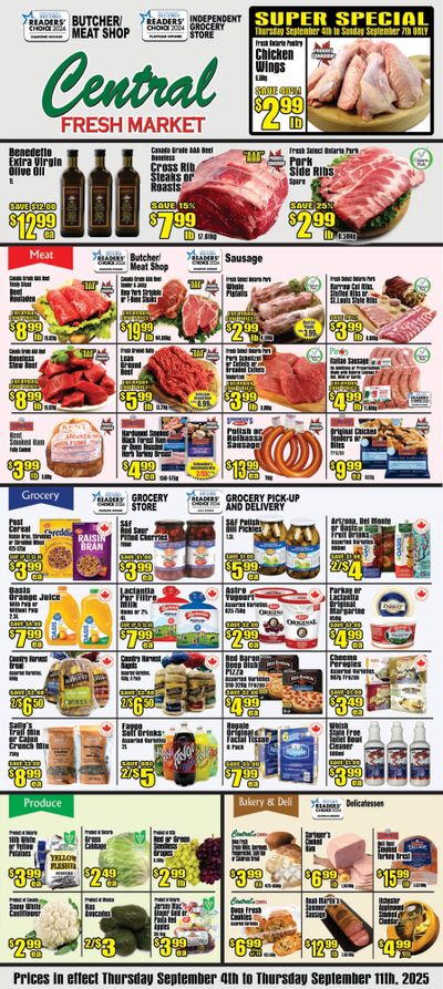 Central Fresh Market Flyer September 4 to 11
