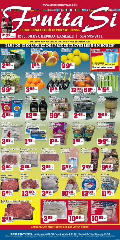 Frutta Si Flyer September 4 to 10