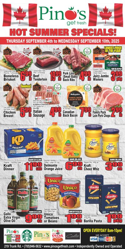 Pino's Flyer September 4 to 10