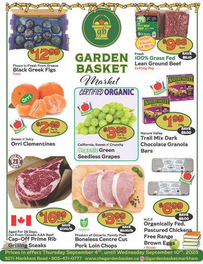 The Garden Basket Flyer September 4 to 10