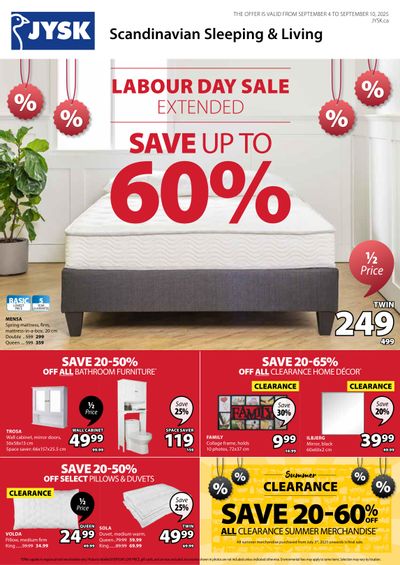 JYSK Flyer September 4 to 10