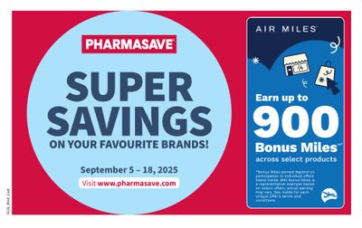 Pharmasave (ON & West) Flyer September 5 to 18