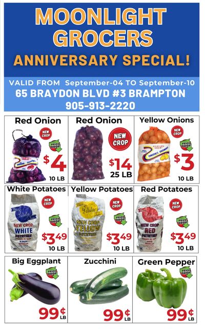 Moonlight Grocers Flyer September 4 to 10