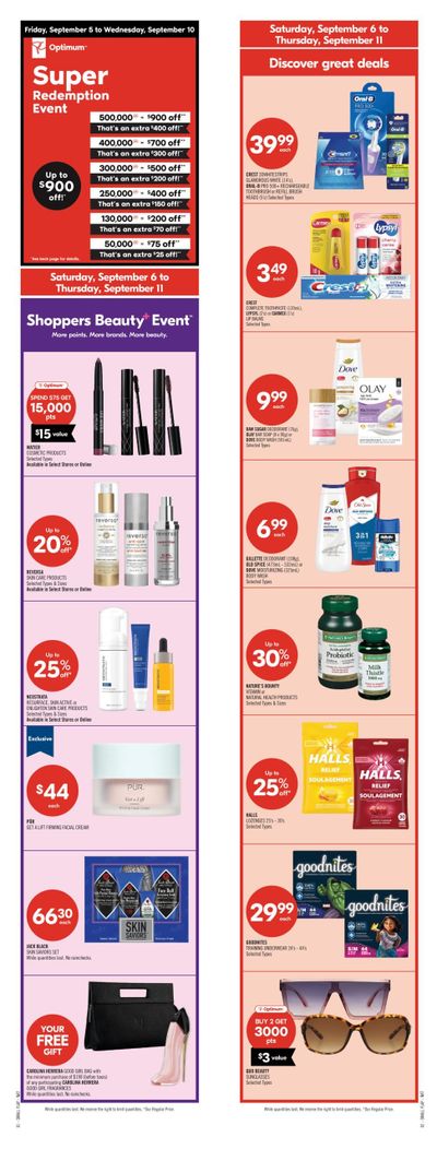 Shoppers Drug Mart (Atlantic) Flyer September 6 to 11