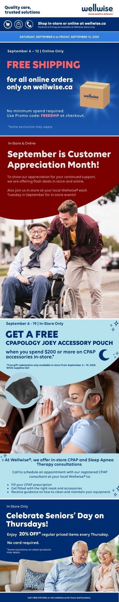 Wellwise By Shoppers Flyer September 6 to 12
