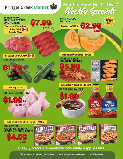 Pringle Creek Market Flyer September 4 to 10