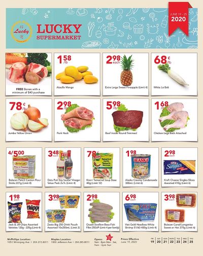 Lucky Supermarket (Winnipeg) Flyer June 19 to 25