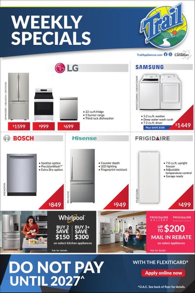 Trail Appliances (AB & SK) Flyer September 4 to 10