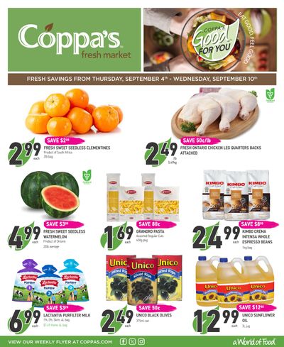 Coppa's Fresh Market Flyer September 4 to 10