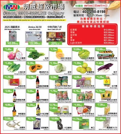 Ming Wei Supermarket Flyer September 5 to 11