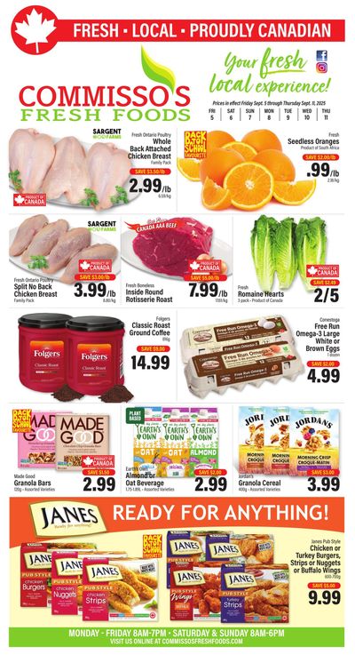 Commisso's Fresh Foods Flyer September 5 to 11