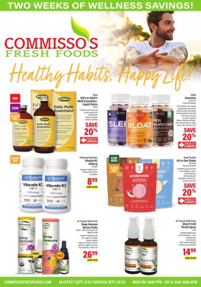 Commisso's Fresh Foods Wellness Flyer September 5 to 18