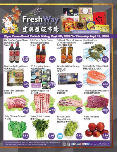 FreshWay Foodmart Flyer September 5 to 11