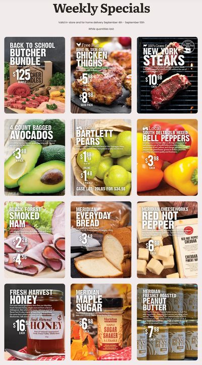 Meridian Farm Market Flyer September 4 to 10