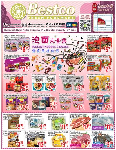 BestCo Food Mart (Scarborough) Flyer September 5 to 11