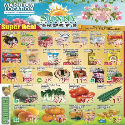 Sunny Foodmart (Markham) Flyer September 5 to 11