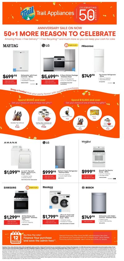 Trail Appliances (BC) Flyer September 3 to 24