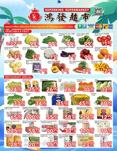 Superking Supermarket (North York) Flyer September 5 to 11