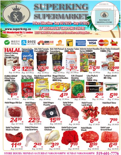 Superking Supermarket (London) Flyer September 5 to 11