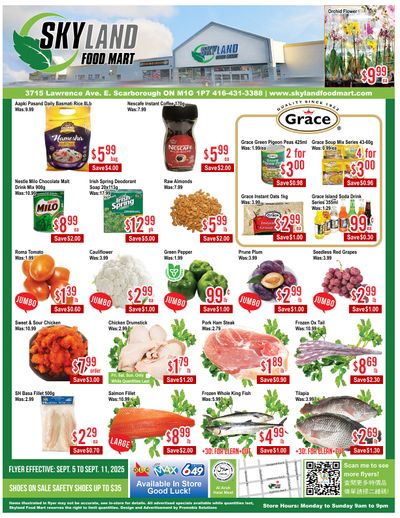 Skyland Food Mart Flyer September 5 to 11