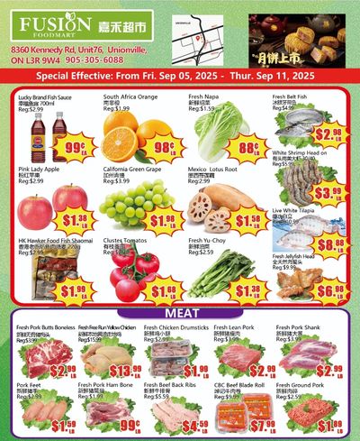 Fusion Supermarket (Unionville)  Flyer September 5 to 11
