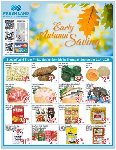 FreshLand Supermarket Flyer September 5 to 11