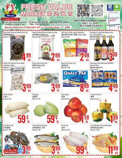 Fresh Value (Scarborough) Flyer September 5 to 11